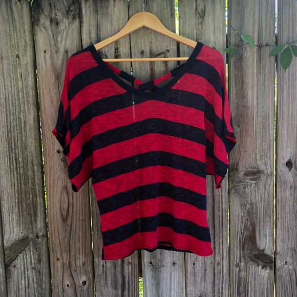 NEW Crossback striped top - Picture 3 of 7